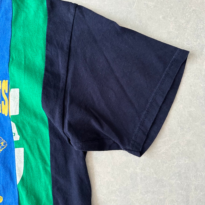リメイク風アメカジプリント半袖Tシャツ マルチ 古着 メンズ
