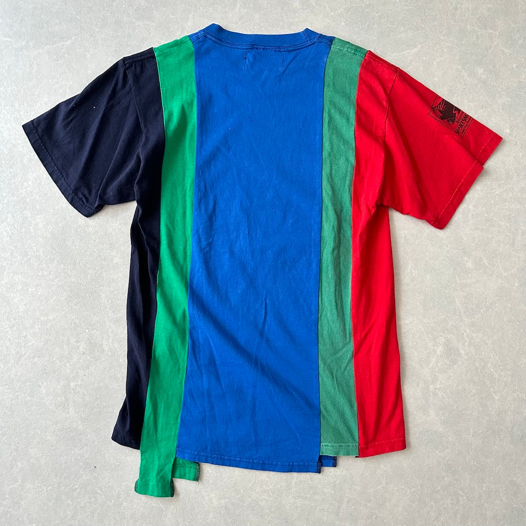 リメイク風アメカジプリント半袖Tシャツ マルチ 古着 メンズ