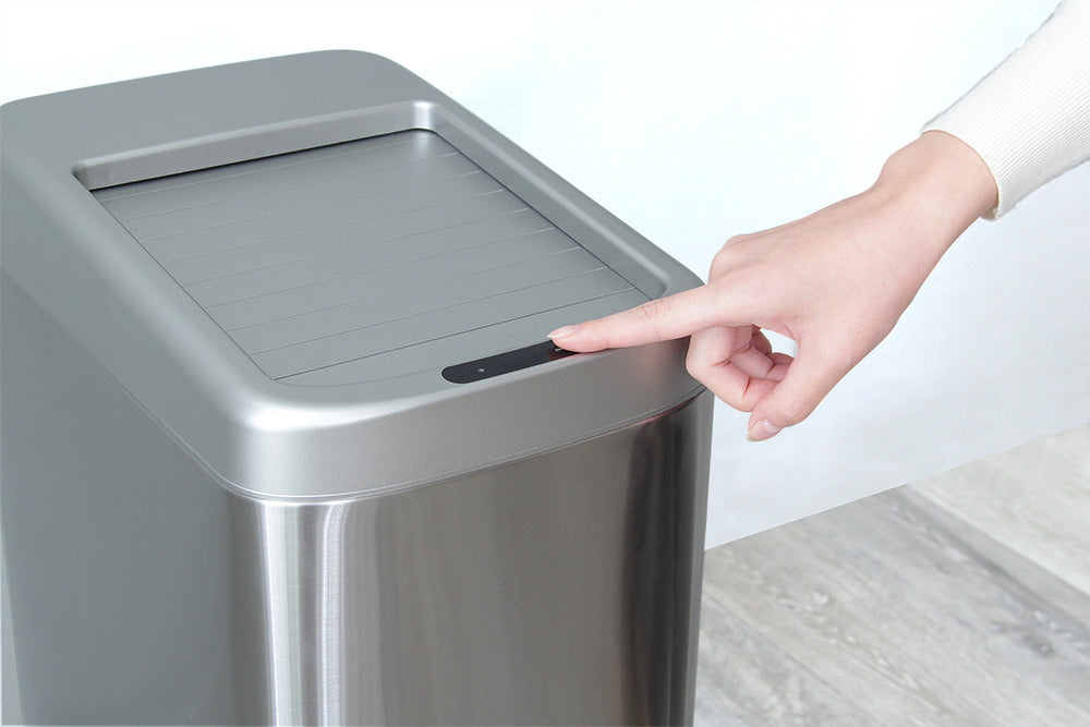 シャッター式50L自動開閉ゴミ箱【ROCO】
