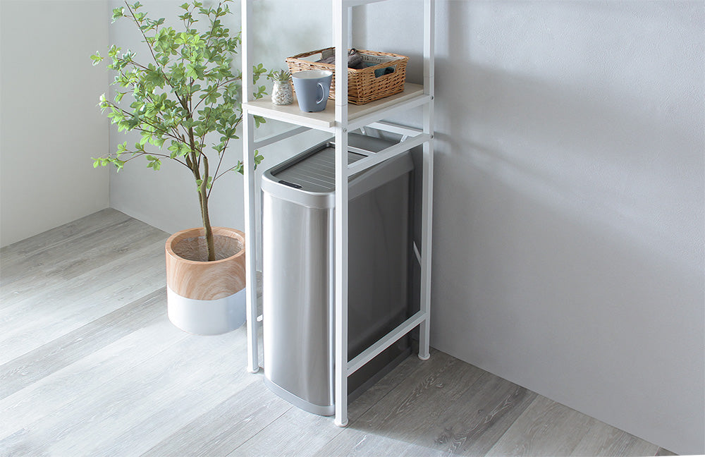 シャッター式50L自動開閉ゴミ箱【ROCO】